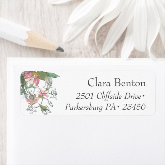 Boho Botanical Artist Sketch Etiket (Insitu)