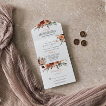 Boho Botanical Autumn Floral Wedding