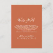Boho Botanical Autumn Floral Wedding Goed Informatiekaartje (Voorkant)