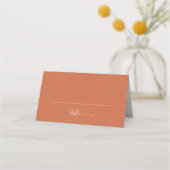 Boho Botanical Autumn Floral Wedding Place Card Plaatskaartje (Voorkant)