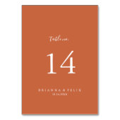 Boho Botanical Autumn Wedding Kaart (Achterkant)