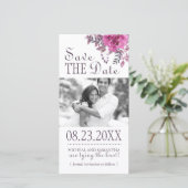 Boho Botanical Bewaar de datum fotokaarten Save The Date (Staand voorkant)