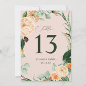 Boho Botanical Blush Pink Greenery Floral Custom (Achterkant)