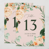 Boho Botanical Blush Pink Greenery Floral Custom (Voorkant / Achterkant)