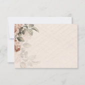 Boho Botanical Details Rustic Terracotta Thank You RSVP Kaartje (Achterkant)
