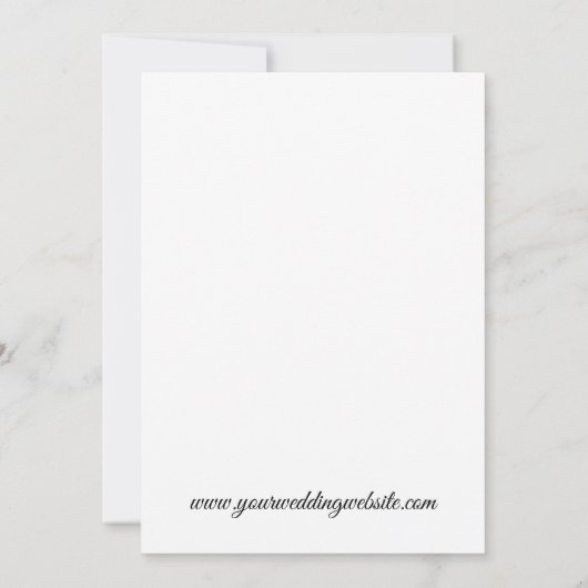 Boho Botanical Elegance Wedding Invitation Kaart (Achterkant)