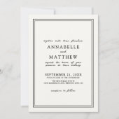 Boho Botanical Elegant Wildflower Wedding Kaart (Voorkant)