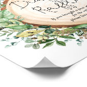 Boho Botanical Greenery Diaper Raffle Baby shower Poster (Hoek)