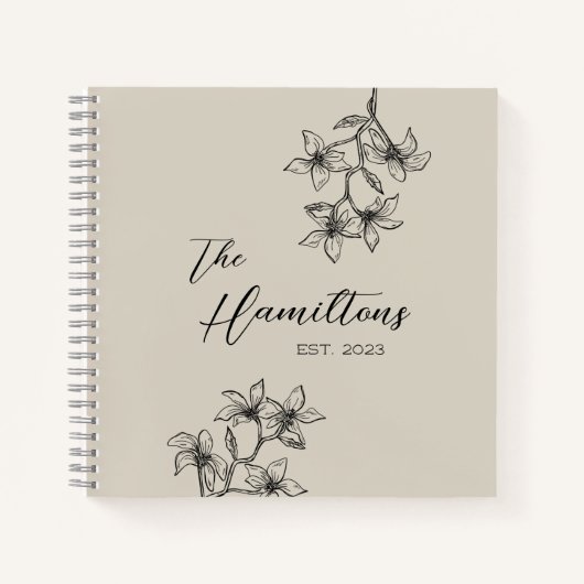 Boho Botanical Guest Book Wedding Notitieboek (Voorkant)