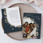 Boho Botanical Happy Kwanzaa Foto Feestdagenkaart