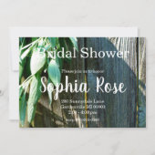 Boho botanical herb bladeren rustic Barn-wood Kaart (Voorkant)