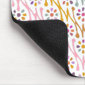 Boho Botanical Illustration Pattern Colorful Muismat (Hoek)