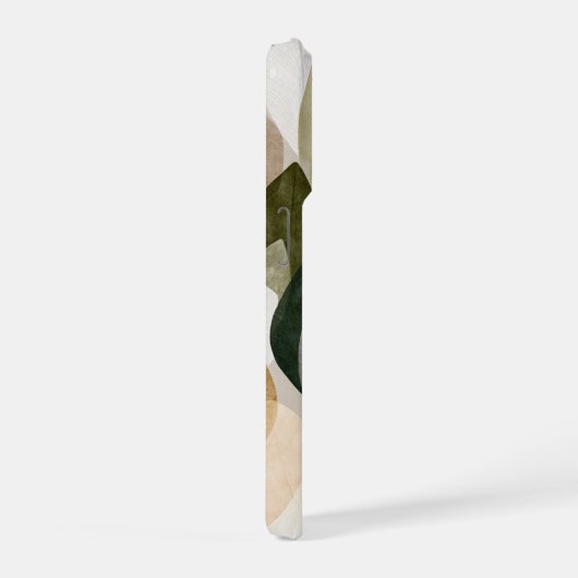 Boho Botanical Leaf Pattern Phone Case Neutral iPhone Hoesje (Rechterkant)