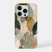 Boho Botanical Leaf Pattern Phone Case Neutral iPhone Hoesje (Achterkant)