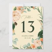 Boho Botanical Light Yellow Greeneral Floral Custo (Achterkant)