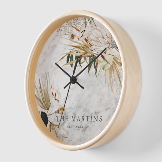 Boho Botanical Marble Family Name 2010 Vast (Hoek)