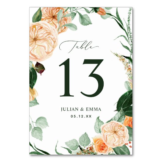 Boho Botanical Neutral Greenery Floral Custom Kaart (Achterkant)