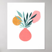 Boho Botanical Potted Plant Art Poster (Voorkant)