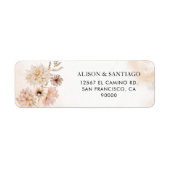 Boho Botanical Return Address Labels (Voorkant)