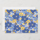 Boho Botanical Simple Script Photo Happy Hanukkah Feestdagenkaart (Achterkant)