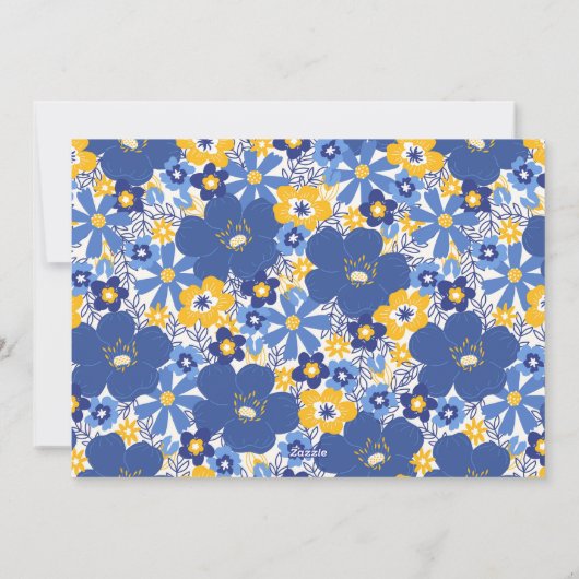 Boho Botanical Simple Script Photo Happy Hanukkah Feestdagenkaart (Achterkant)