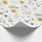 Boho Botanical Spring Wildflower Garden Cadeaupapier (Hoek)