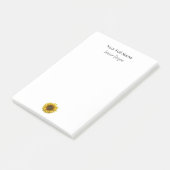 Boho Botanical Sunflower Interior Designer Post-it® Notes (Schuin)
