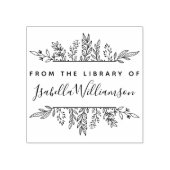 Boho Botanical Uit de Bibliotheek van Boekplaat Rubberstempel (Afrduk)