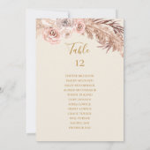 Boho Botanical | Verzamelingstabel voor ivoor (Achterkant)