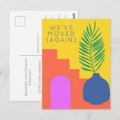 Boho Botanical We hebben opnieuw een nieuw adres v Briefkaart (Voorkant / Achterkant)