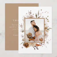 Boho Botanical Wedding Foto Dank je creditcard