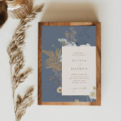 Boho Botanical Wedding Invitation Kaart