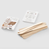 Boho Botanical Wedding Program Fans Handwaaier (Niet-gemonteerd)