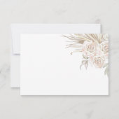 Boho Botanical Wedding RSVP Kaartje (Achterkant)