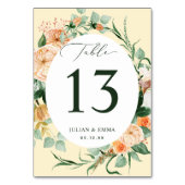 Boho Botanical Yellow Greenery Floral Kaart (Voorkant)