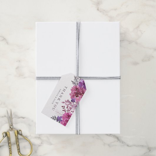 Boho Botanicals Bruiloft Favor Gift Hang Label Cadeaulabel (Met Touw)