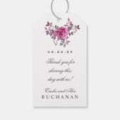 Boho Botanicals Bruiloft Favor Gift Hang Label Cadeaulabel (Achterkant)