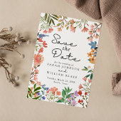 Boho Botanicals: Een Waterverf tuin van wilde bloe Save The Date