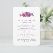 Boho Botanicals Guest Information Cards Informatiekaartje (Staand voorkant)