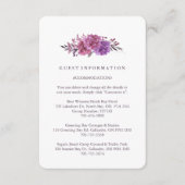 Boho Botanicals Guest Information Cards Informatiekaartje (Voorkant)