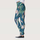 Boho botanisch fashionisch zomerpatroon leggings (Links)