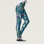 Boho botanisch fashionisch zomerpatroon leggings (Rechts)
