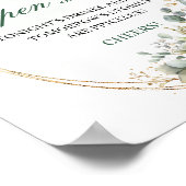 Boho Botanisch Open Bar Bord Dusty Green 8x10 Poster (Hoek)