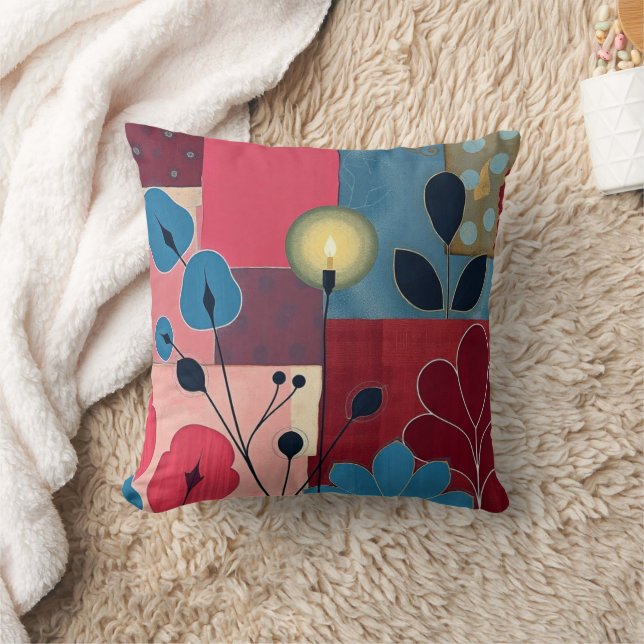 Boho Botanisch Sierkussen - Gezellig bloemenkussen (Deken)