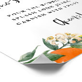 Boho Botanisch Sinaasappel en Lemon Mimosa Bar Poster (Hoek)