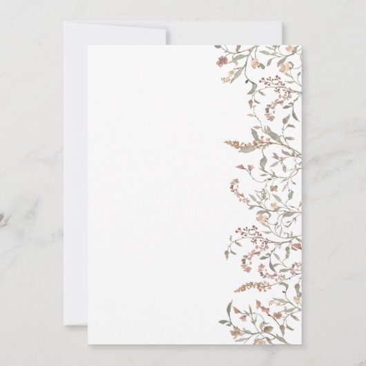 Boho Botanisch Vrijgezellenfeest Kaart (Achterkant)