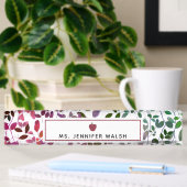 Boho Botanische Apple leraar Naambordje