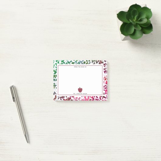 Boho Botanische Apple leraar Post-it® Notes (Kantoor)