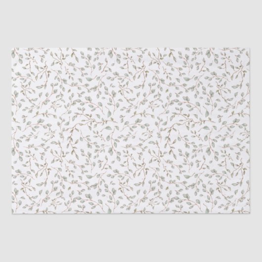  Boho Botanische Bladtakken Decoupage Tissuepapier (Voorkant)