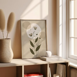 Boho Botanische Bloem Poster